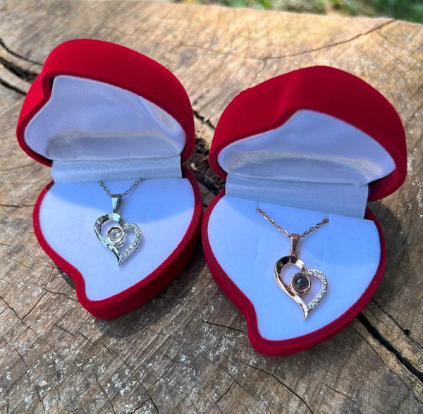 🎁 Collar "Te Amo en 100 Idiomas" con Caja de Lujo 💖