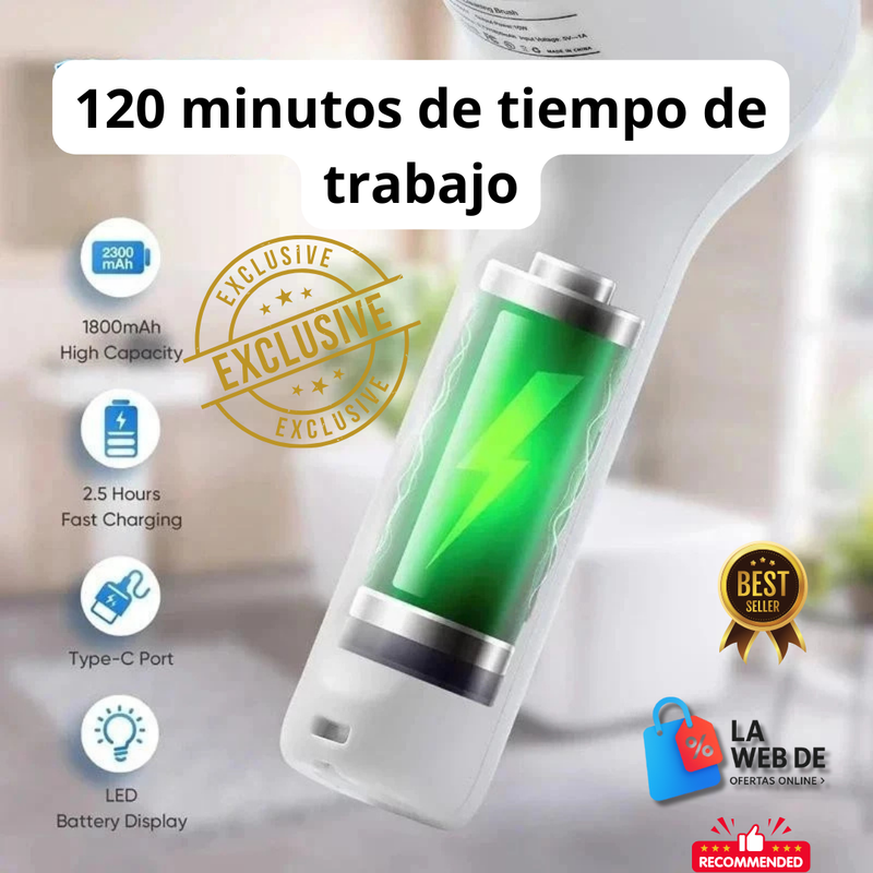 Cepillo de Limpieza Eléctrico con Pantalla Digital