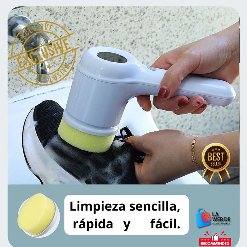 Cepillo de Limpieza Eléctrico con Pantalla Digital