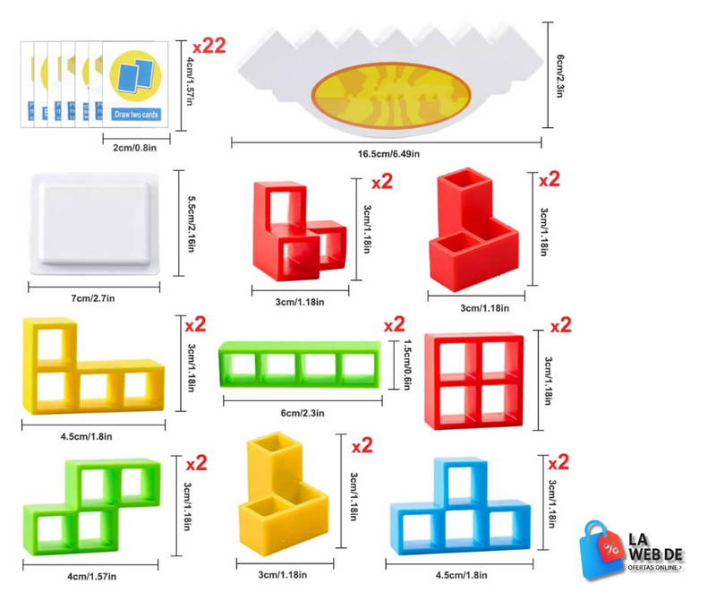 Juego Bloques Balanceo Tetra Tower Tetri