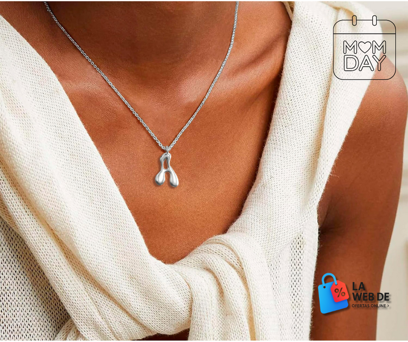Cadena Con Dije Baño De Oro Collar