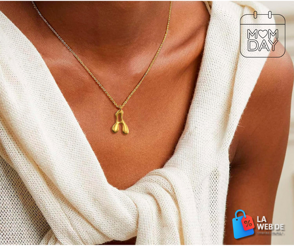 Cadena Con Dije Baño De Oro Collar