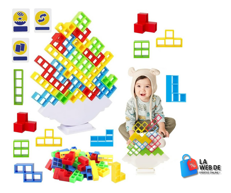Juego Bloques Balanceo Tetra Tower Tetri