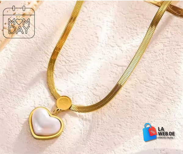 Collar Perla Corazón