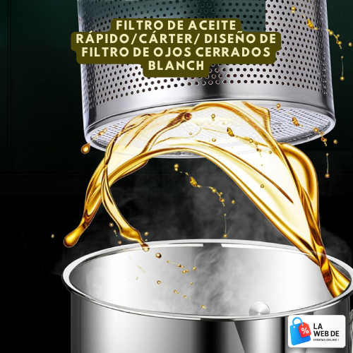 🍳 Freidora Profunda de Acero Inoxidable con Asa Antisalpicaduras